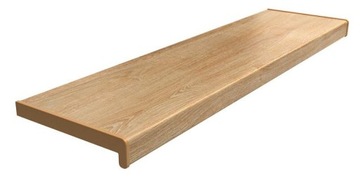 Parapet wewnętrzny PVC dąb naturalny komorowy szerokość 15 cm