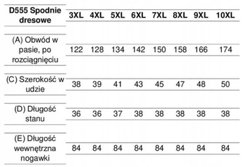 LAMBETH-D555 Duże Spodnie Moro (Rozmiar: 5XL)