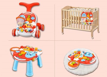 ИНТЕРАКТИВНЫЙ ОБРАЗОВАТЕЛЬНЫЙ СТОЛ PUSHER WALKER 2в1 БАСКЕТБОЛЬНЫЕ МЯЧИ