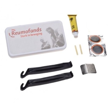 ZESTAW do Dętek Dętki TOOL SET Łatki Klej Tarka Łyżki BOX