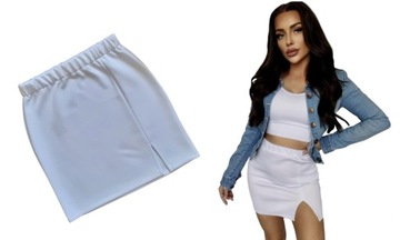 ДЖИНСОВАЯ ЮБКА МИНИ на резинке, M/L