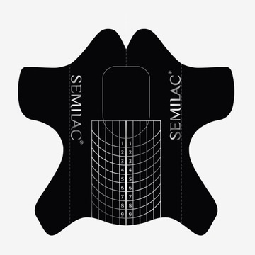 Szablony do przedłużania paznokci Semilac Wide Nail Forms SZEROKIE- 100 szt