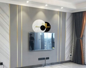 ДЕКОРАТИВНАЯ настенная планка Самоклеящаяся отделка GOLD металл 3х244см