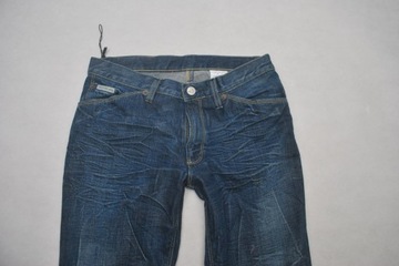 Mz Wygodne Spodnie Jeans Calvin Klein 27 niebieskie z USA