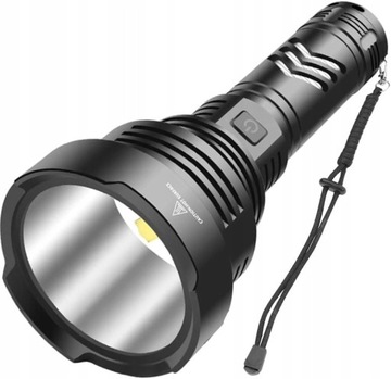 LATARKA LED WYSOKA MOC SUPER JASNA 5 TRYBÓW PORĘCZNA CZARNA WHOLEFIRE
