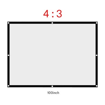 ПОРТАТИВНЫЙ ПРОЕКЦИОННЫЙ ЭКРАН ДЛЯ ПРОЕКТОРА 4:3 203X152CM 100