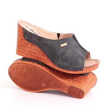 Женские клинья, профилированные на сшитой коже клина