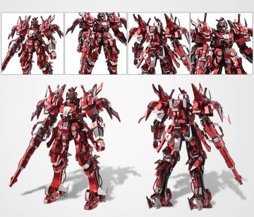 3D модель Piececool Metal Puzzle - Красный громовой мох