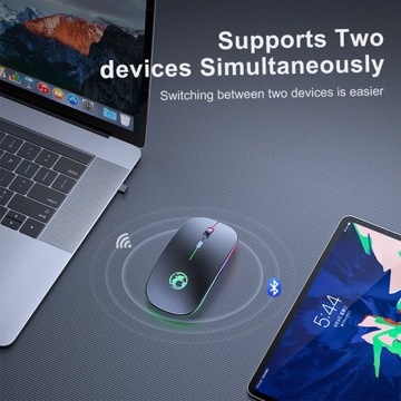 Беспроводная мышь Bluetooth-мышь Беспроводная компьютерная мышь RGB RGB