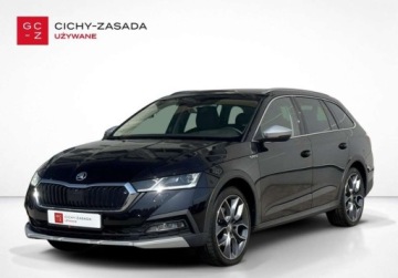 Skoda Octavia IV Scout 2.0 TDI 150KM 2021 Skoda Octavia Scout 4x4 150KM LED Matrix HAK 4Podgrzew.FotSzyba Alu19 Kame