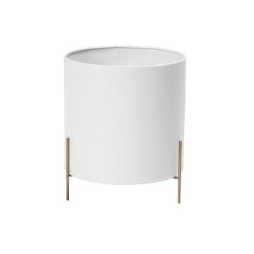 OSŁONKA DONICZKA BIAŁA METALOWA GLAMOUR 10x20CM