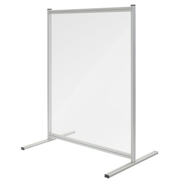 Ścianka osłona z plexi stojak aluminiowy 120x150