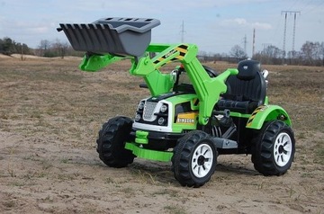 МОЩНЫЙ ТРАКТОР С КОВШОМ KINGDOM 12V ДВЕ СКОРОСТИ/J