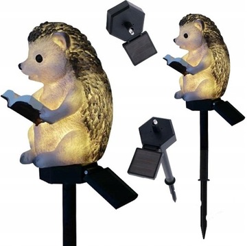 LAMPA SOLARNA LED OGRODOWA JEŻ WBIJANA LAMPKA