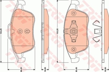 ПЕРЕДНИЕ ДИСКИ + КОЛОДКИ TRW RENAULT MEGANE III 296MM