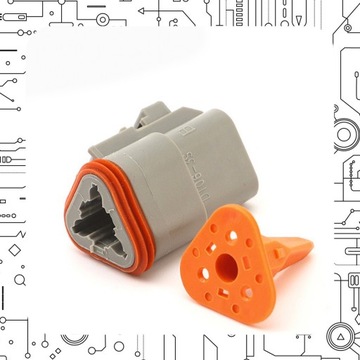 АВТОМОБИЛЬНЫЙ КОМПЛЕКТ РАЗЪЕМА водонепроницаемые электрические разъемы