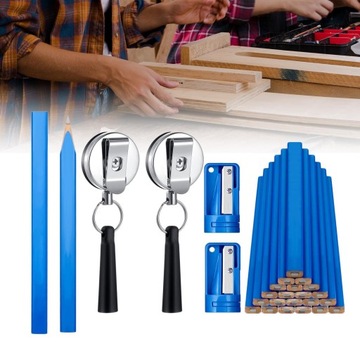 Карандаши столярные Дизайн Карандашница Столярная леска 20 шт. Карандаш синий.