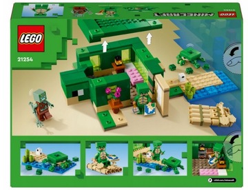 LEGO Minecraft Domek na plaży żółwi 21254 ZESTAW KLOCKÓW NA PREZENT
