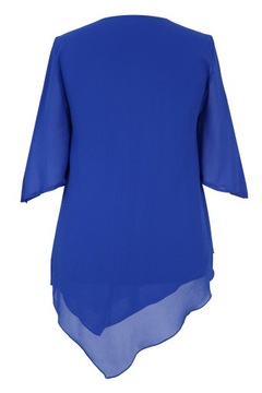 bluzka TUNIKA szyfonowa elegancka wizytowa 60 chaber