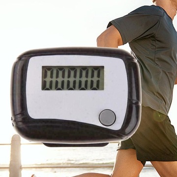 Step Walking Liczniki Czujnik krokomierza Krok czarny