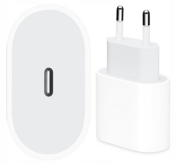 ОРИГИНАЛЬНОЕ БЫСТРОЕ ЗАРЯДНОЕ УСТРОЙСТВО ДЛЯ APPLE IPHONE 20ВТ + КАБЕЛЬ LIGHTNING USB-C 1М