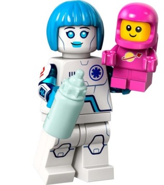 LEGO MINIFIGURES SERIA 26 FIGURKA NIANIA ANDROID PIELĘGNIARKA SPACE 71046 6