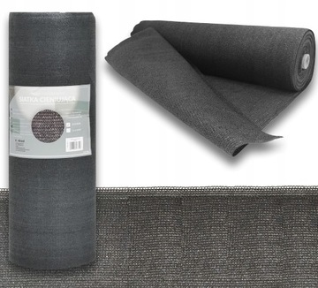 ЗАТЕНИВАЮЩАЯ СЕТКА МАСКИРОВОЧНАЯ 90% ЗАБОР 1,5х10м + ЗАЖИМЫ СЕРЫЕ