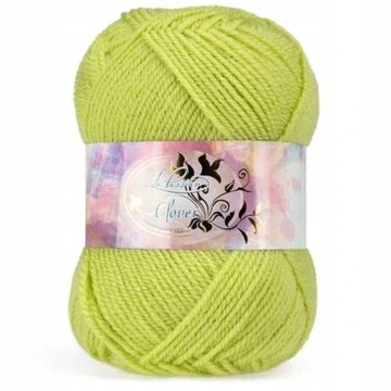 Włóczka Clover akryl 50g 008 Groszkowy