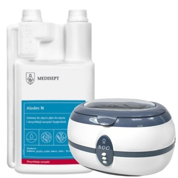 MYJKA ULTRADŹWIĘKOWA STERYLIZATOR 0,6L + ALODES 1L
