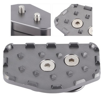 Удлинитель педали заднего тормоза, увеличенная шайба, алюминиевый сплав с ЧПУ