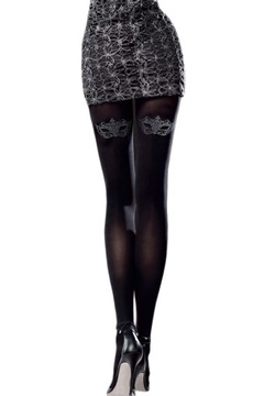 Knittex rajstopy sylwestrowe Wenecja 40DEN 3 Nero