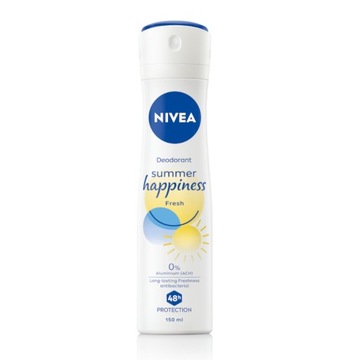 NIVEA SUMMER HAPPINESS Dezodorant spray do ciała damski bez aluminium 150ml
