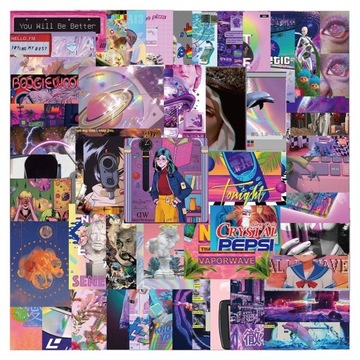 ZESTAW NAKLEJEK STICKERBOMB MIX GRAFFITI 50 SZT