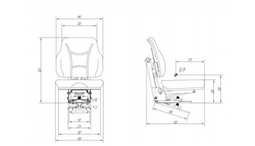 Сиденье Ursus C330/C360/C385 с полной регулировкой