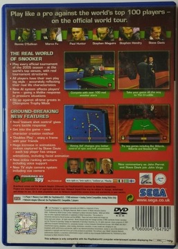 Игра World Championship Snooker 2005 PS2 Sony PlayStation 2 (PS2)