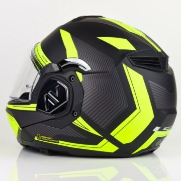 Мотоциклетный шлем LS2 FF906 Advant Revo Black H-V Yellow S