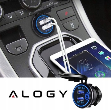 АВТОМОБИЛЬНОЕ ЗАРЯДНОЕ УСТРОЙСТВО ДЛЯ АВТОМОБИЛЯ USB QC 3.0
