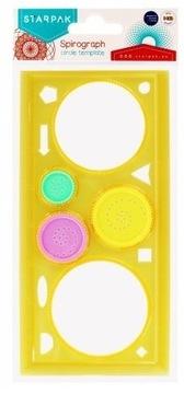 SPIROGRAF SZABLON KREŚLARSKI Z LINIJKĄ 20 cm GIRLS