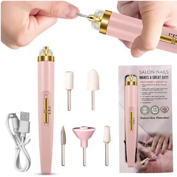 FREZARKA PILNIK DO PAZNOKCI USB FREZY FREZ PRZENOŚNA MANICURE PEDICURE