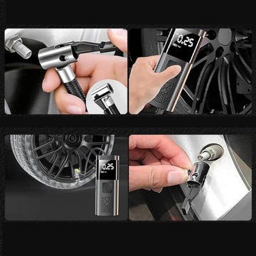 МИНИ-ШИННЫЙ НАСОС СО СВЕТОДИОДНОЙ ПОДСВЕТКОЙ ЭЛЕКТРИЧЕСКИЙ ВОЗДУШНЫЙ НАСОС ДЛЯ АВТОМОБИЛЯ