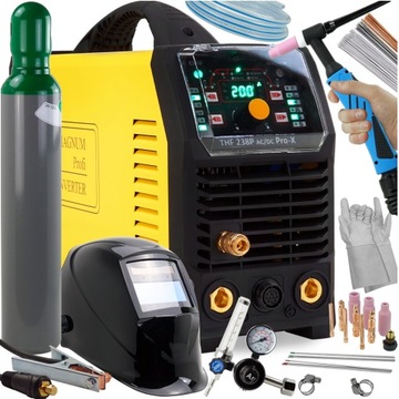 SPAWARKA MAGNUM TIG THF 238 PRO AC/DC Bi LEVEL HF ZESTAW XL do ALUMINIUM