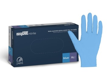 ZARYS RĘKAWICE nitrylowe easyCARE niebieskie XL