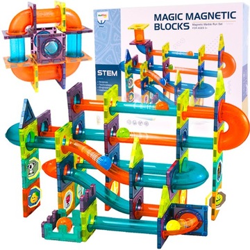 МАГНИТНЫЕ КОНСТРУКЦИОННЫЕ БЛОКИ СВЕТЯЩИЙСЯ ШАР ТРЕК ШАРОВАЯ СЛАЙД