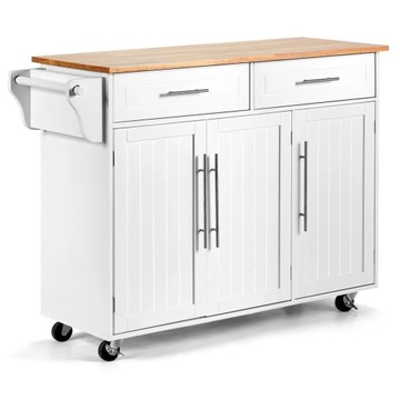 Wyspa kuchenna na kółkach 122 x 46 x 92,3