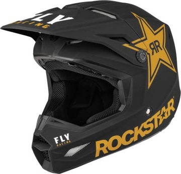 Kask off-road FLY RACING KINETIC MENACE Czarny rockstar r. L