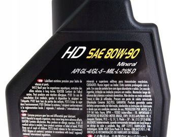 MOTUL HD 80W90 МИНЕРАЛЬНОЕ ТРАНСМИССИОННОЕ МАСЛО 1л QUAD