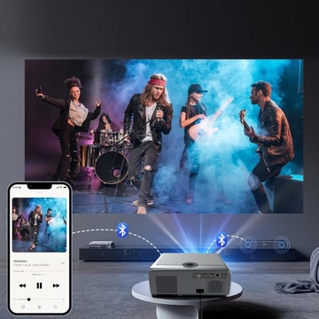 Проектор Проектор 30000 лм WiFi Android Google TV FULL HD 4K Светодиодный автофокус