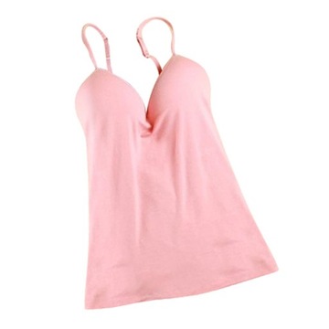 Розовые топы на бретелях с регулируемым ремешком и мягкой футболкой