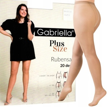 GABRIELLA RAJSTOPY PLUS SIZE RUBENSA r. 8/9 beige
