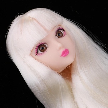 1/6 BJD Head Sculpt с макияжем для лица белого цвета